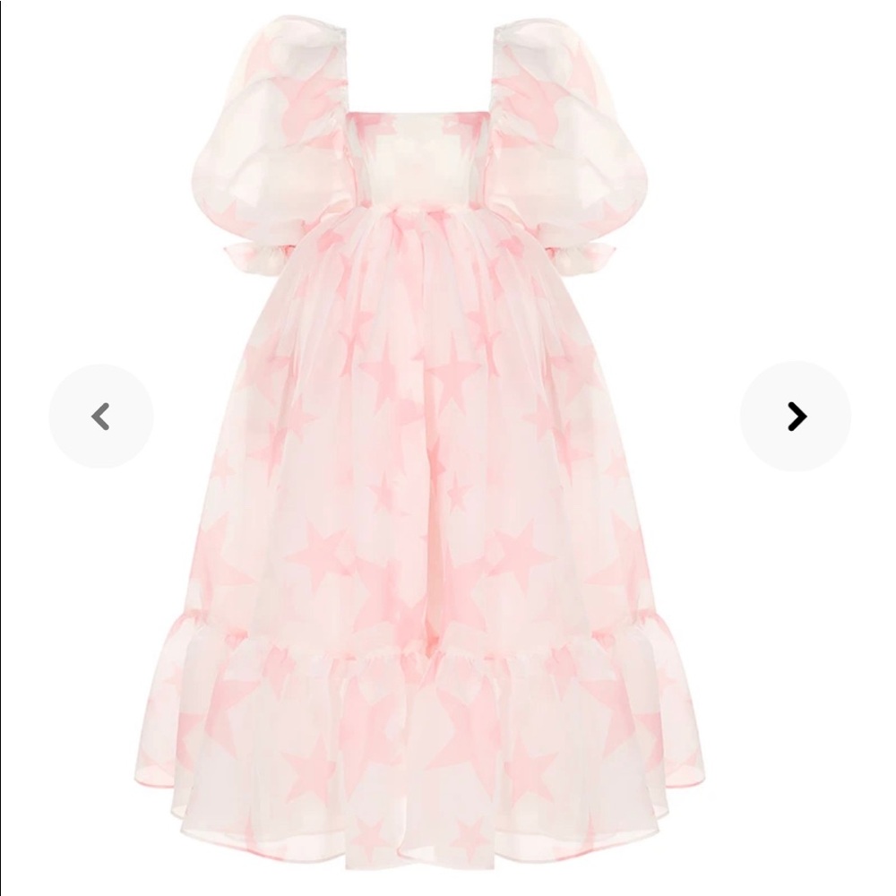 Selkie Pink Star Midi Dress